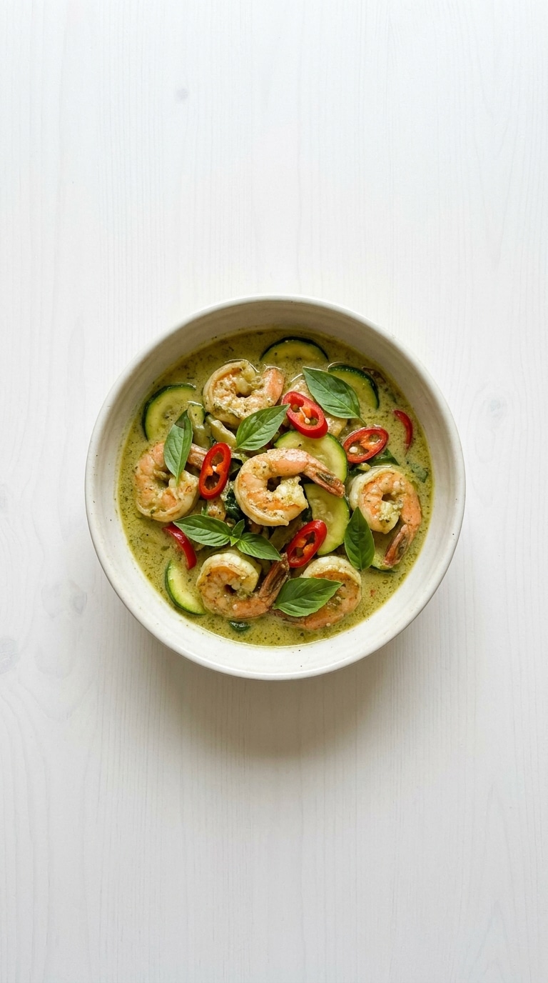 Spicy Thai Green Curry Shrimp