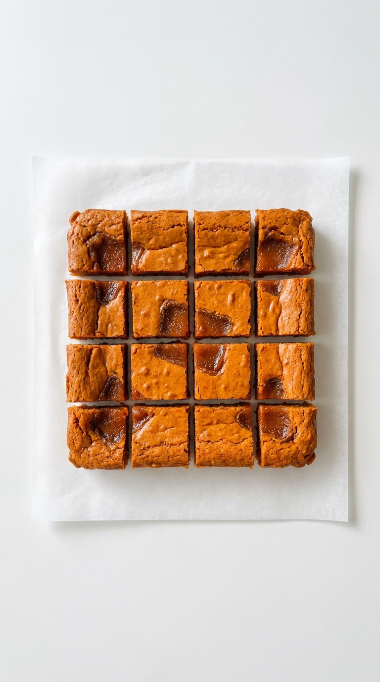 Thai Tea Mochi Brownies