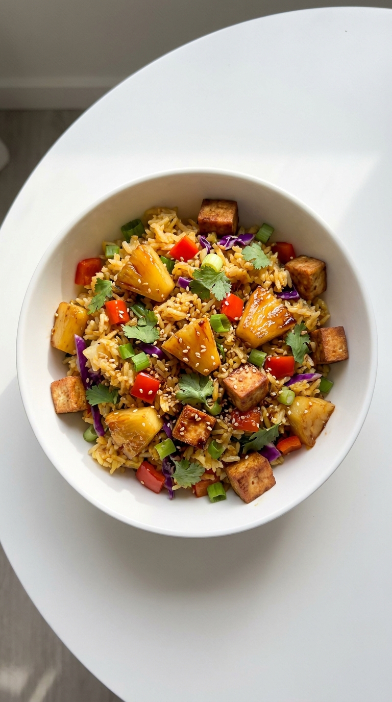 Vegan Pineapple Fried Rice